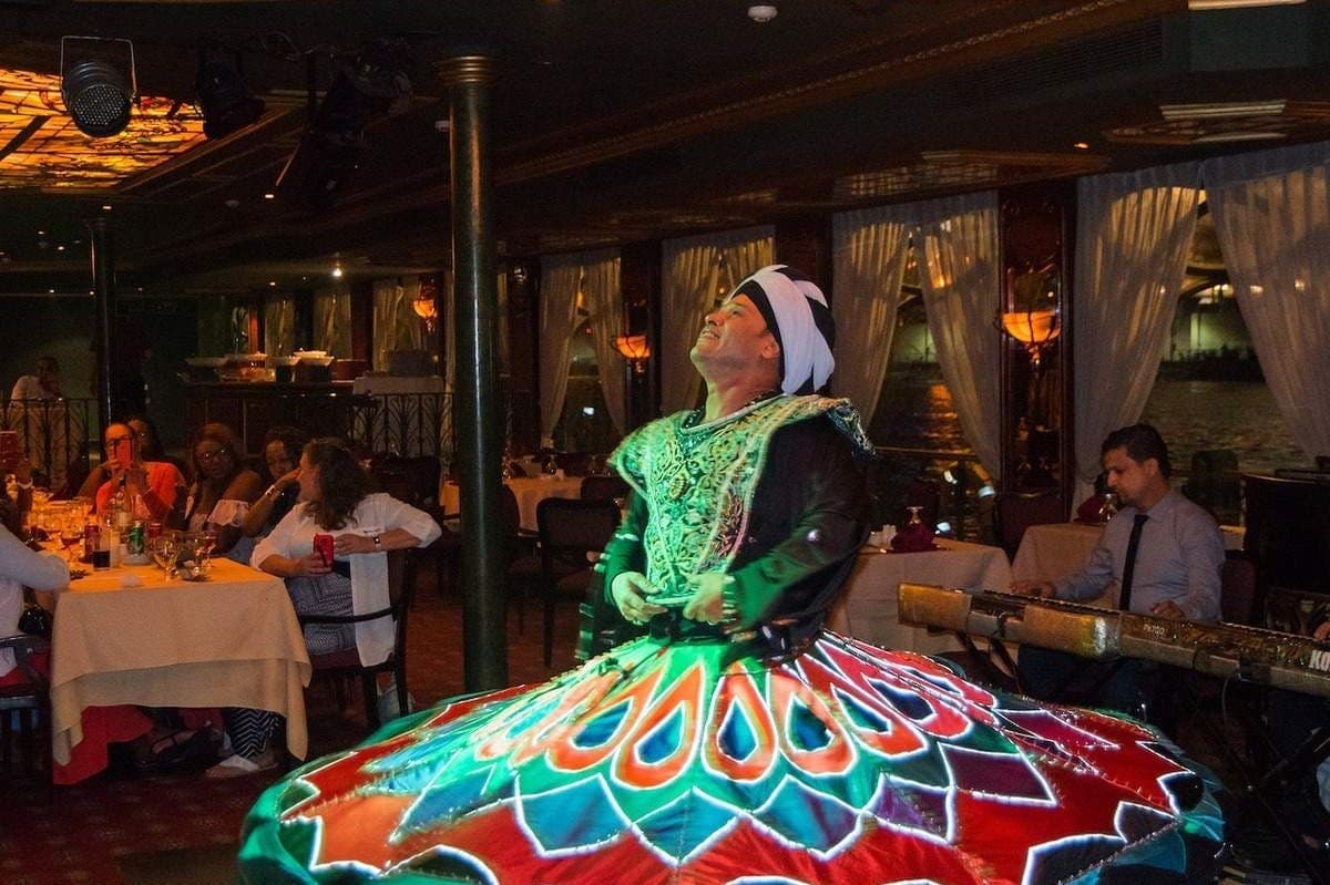 Cairo: Nile River Memphis Dinner Cruise + Show + Private Transfers