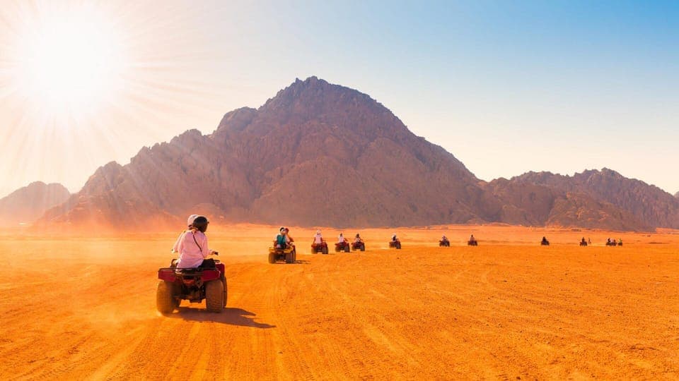 Desert Sunset Quad Bike ATV for 50Km, Oriental Show, Dinner,