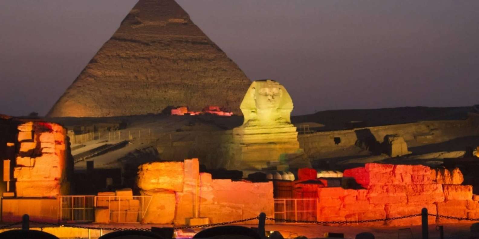 Cairo: Pyramids of Giza Sound & Light Show with City Tour