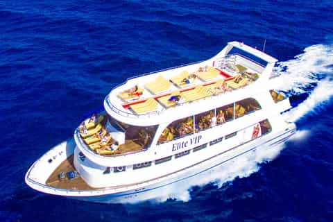 Hurghada: Elite vip snorkeling cruise with BBQ buffet lunch