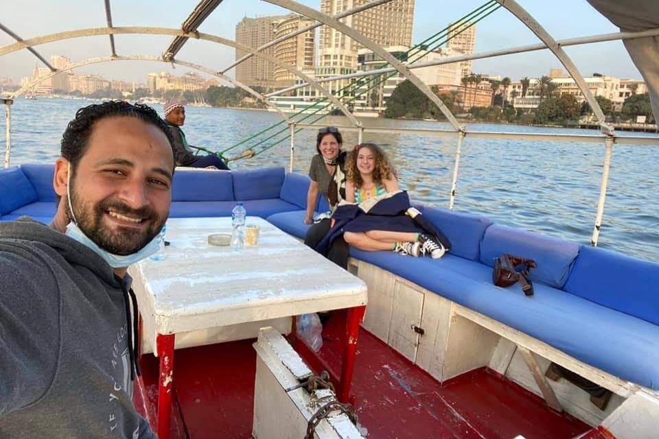 رحلة إبحار لمدة ساعة على متن مركب شراعي مصري في نهر النيل بالقاهرة