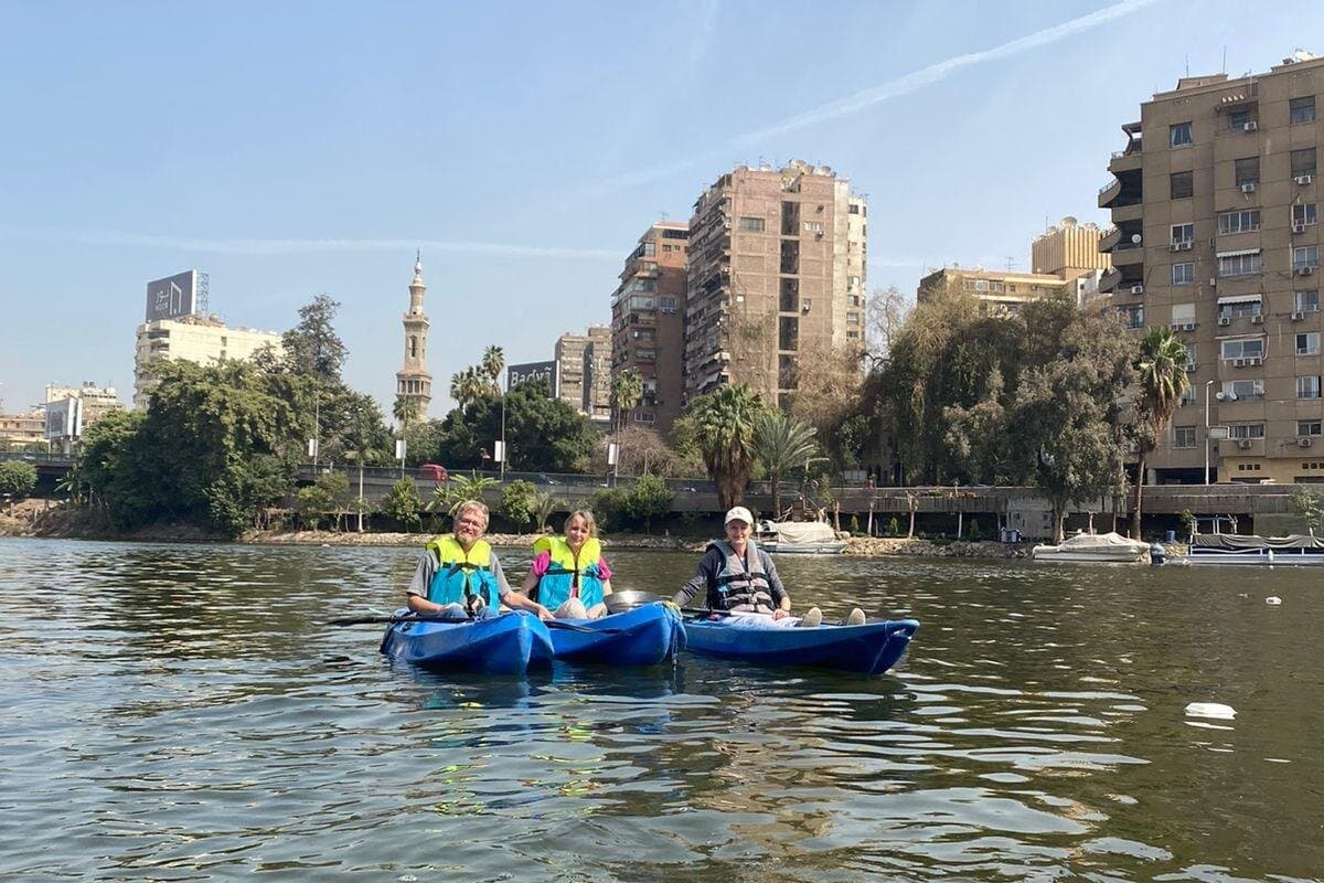 Nile River Kayaking in Cairo with Instructor