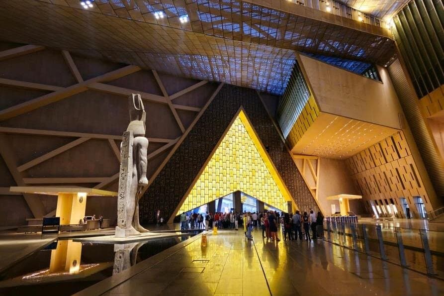 Grand Egyptian Museum Pyramids Sphinx Tour with Lunch