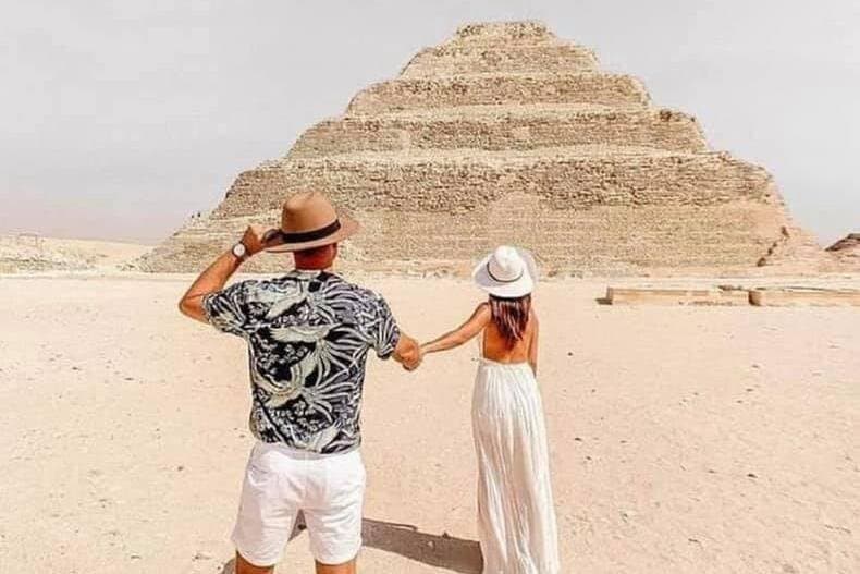 Private Saqqara (Sakkara) Pyramids Guide on site tour