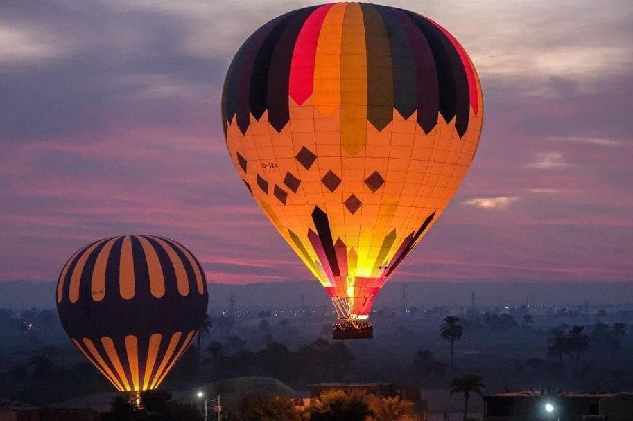 Luxury Sunrise Hot Air Balloon Ride in Luxor with Hotel Pickup