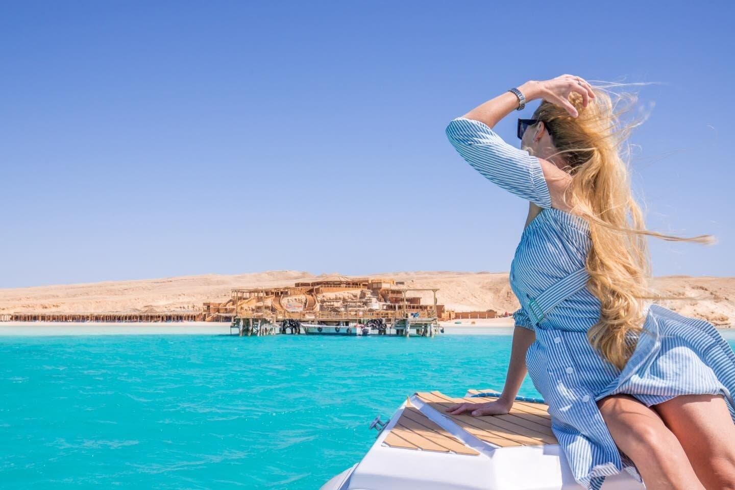 Orange Island in motoscafo privato con trasferimento - Hurghada