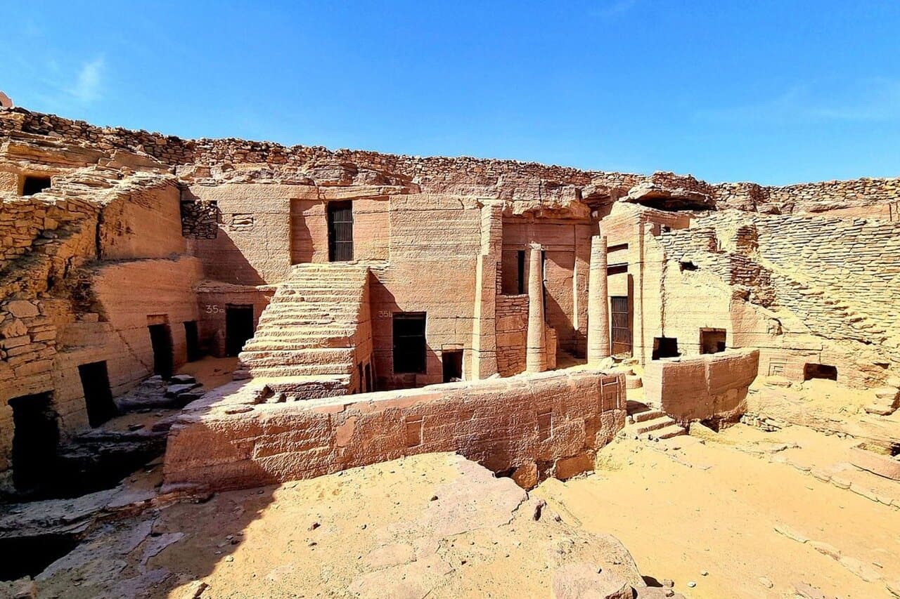 Nobles Tombs of Aswan and St Simon Monastery