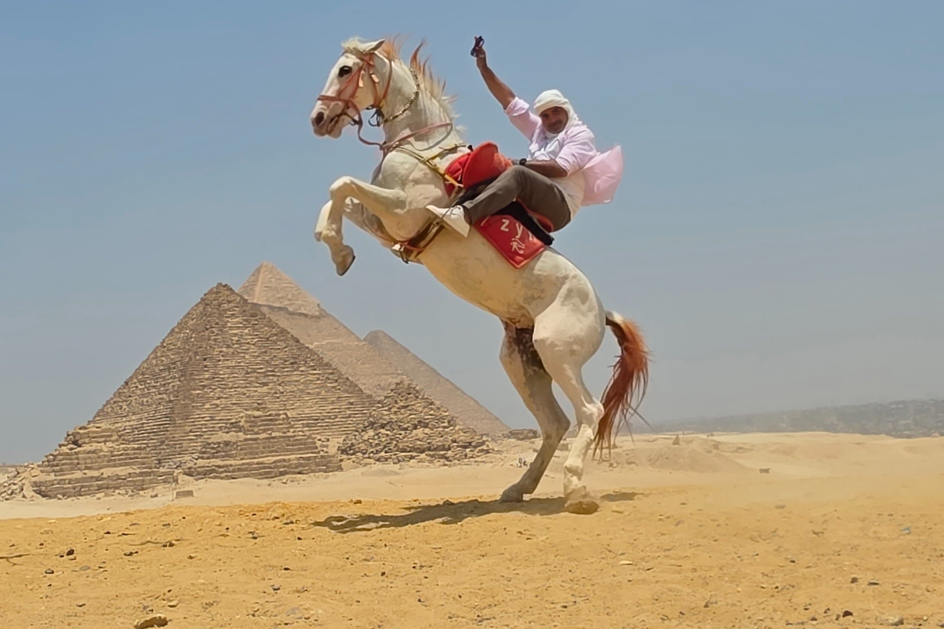 VIP Giza Pyramids:Camel Ride,Horse Jumping,Lunch & Shopping