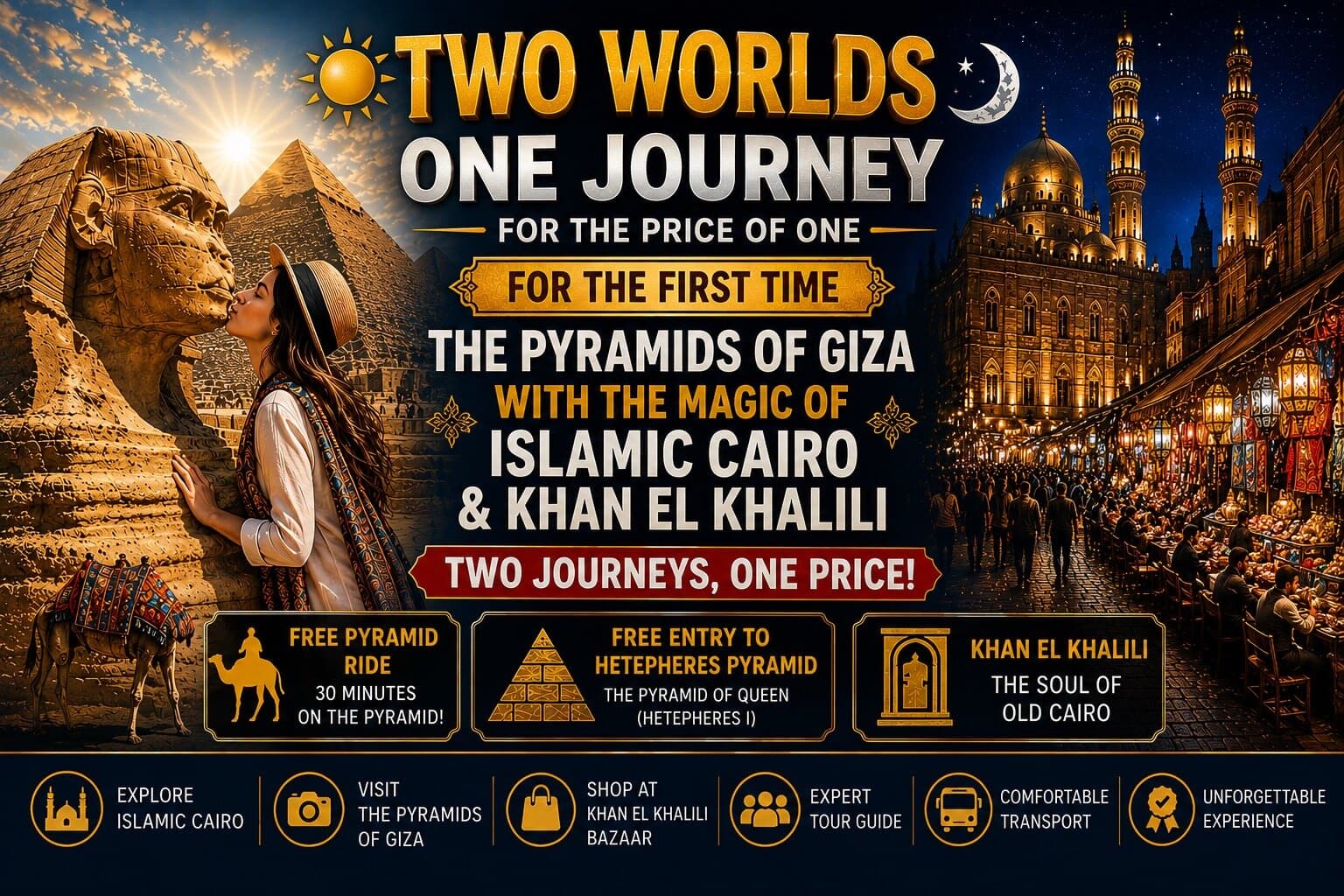 The Best of Cairo,Pyramids of Giza,Islamic Cairo &Khan El Khalili
