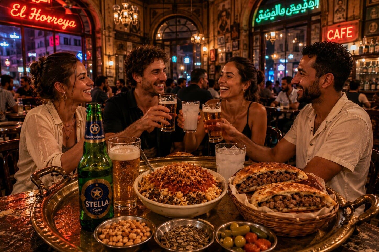 Cairo Night Food & Bars: Downtown Street Food & Historic Pubs