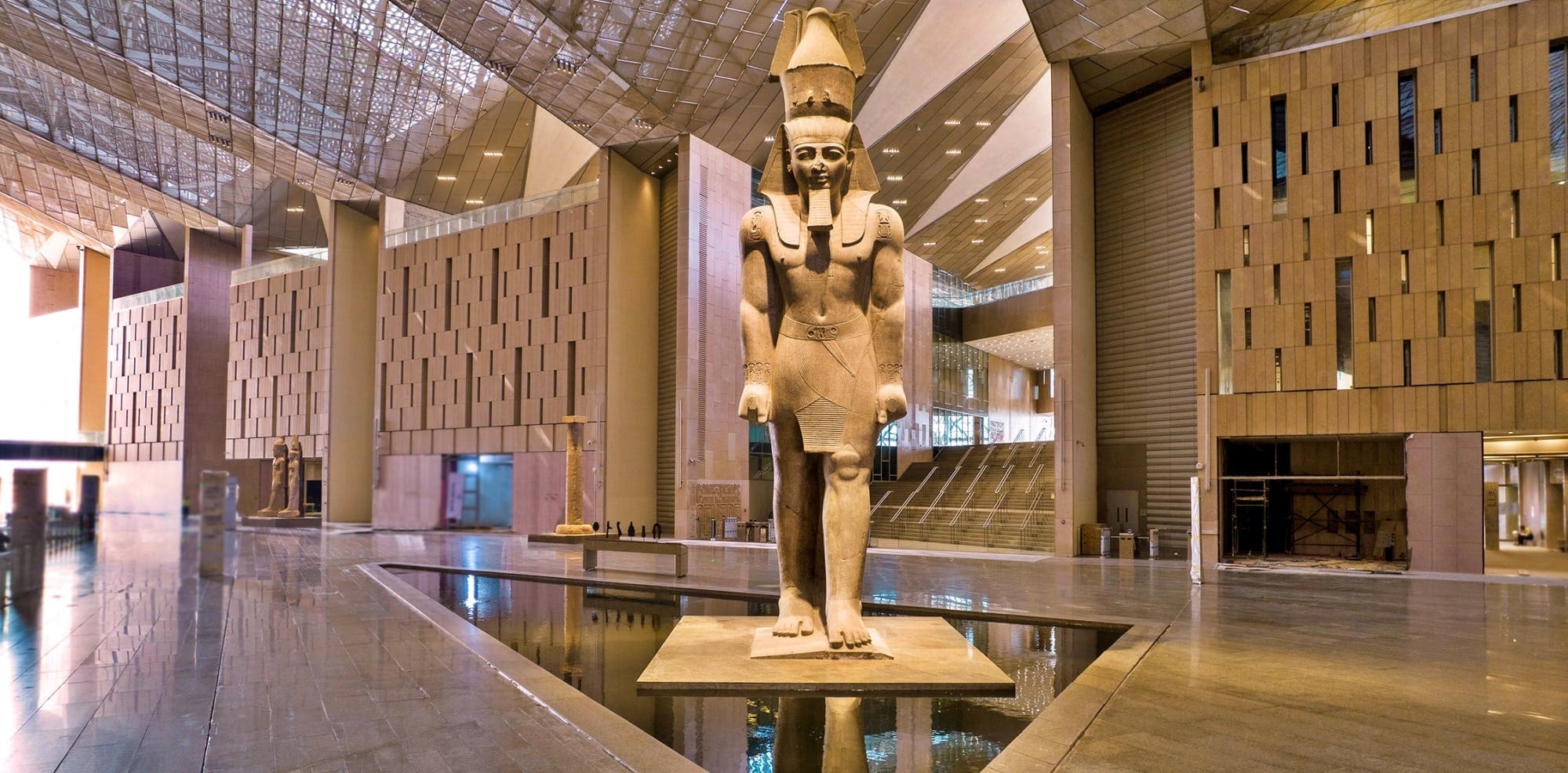 The Grand Egyptian Museum and Giza Pyramids with flights from Hurghada