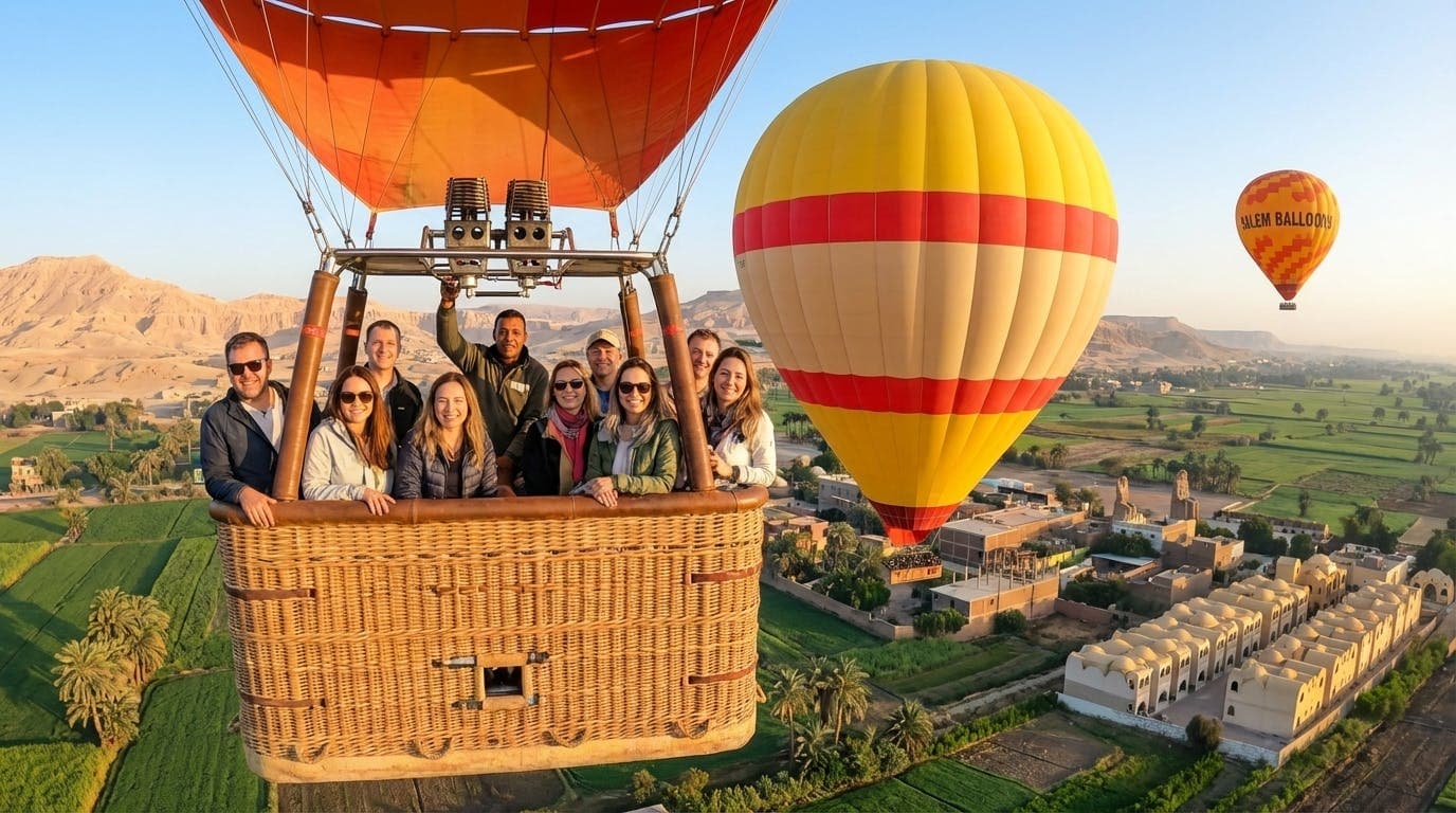 Experience Luxor by hot air balloon