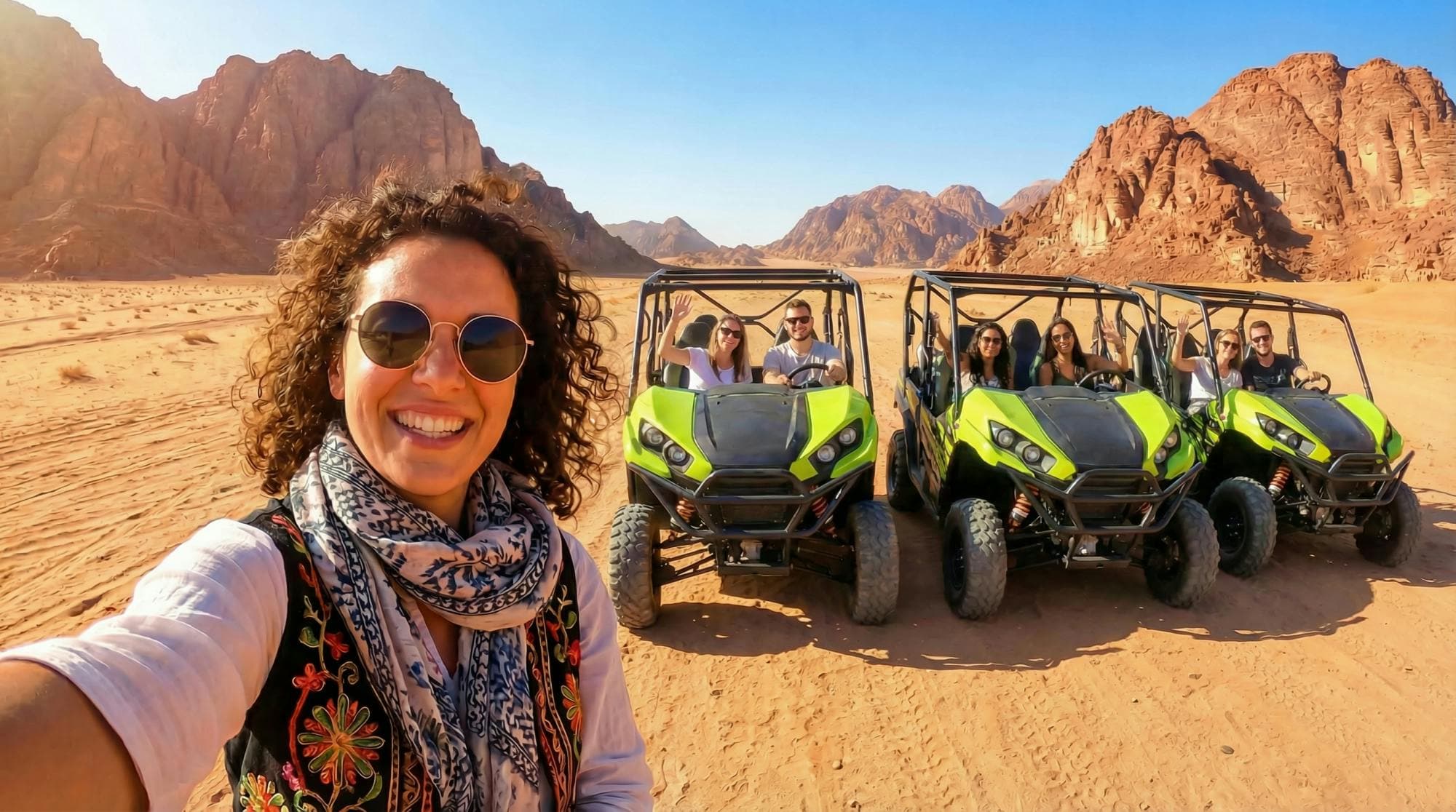 Sand Buggy Evening Experience with Dinner and Show in Hurghada Desert