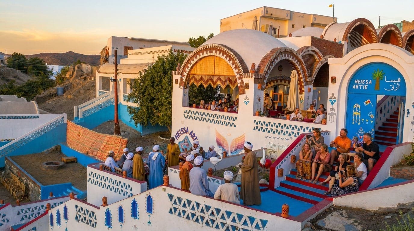 Felucca sunset experience with Nubian dinner from Aswan
