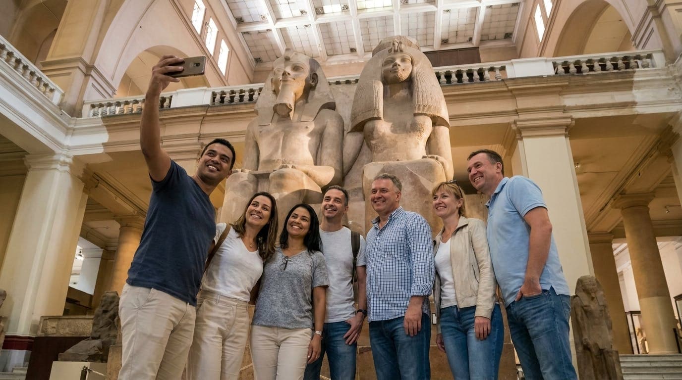 Full-day the Egyptian museum and the Pharaonic village
