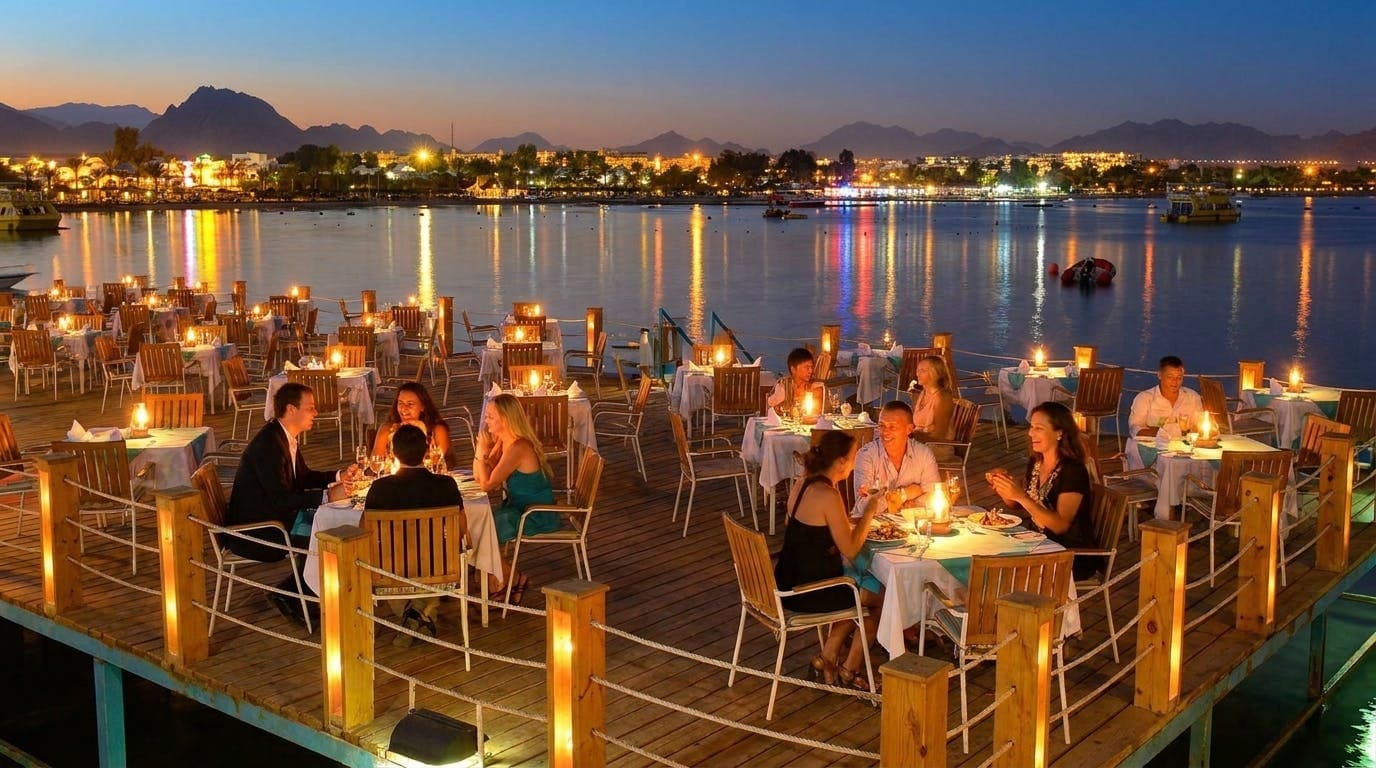 Seafront dinner and live show at Kalimera Naama Bay Sharm El Sheikh