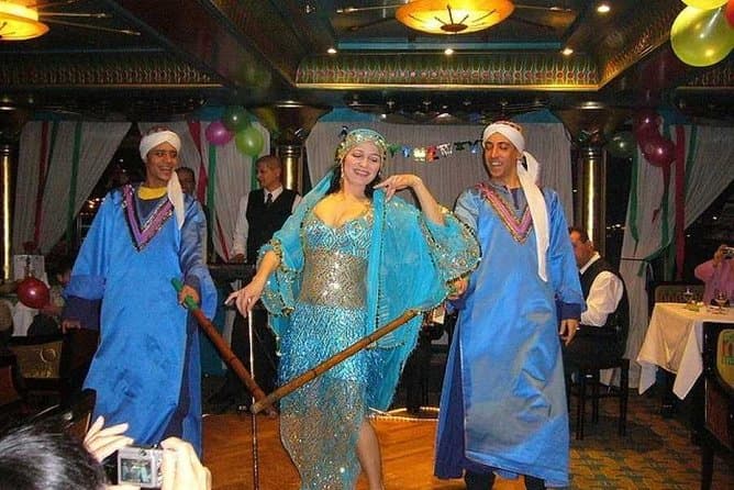 Cairo dinner cruise includes dinner belly dancing show pickup & all transfers