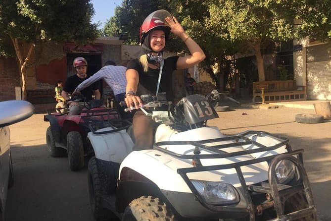 A private ATV Around Pyramids at sunset,Sound and Light Show&with dinner