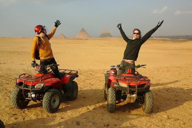 Quad Bike Trip At Desert of Giza Pyramids