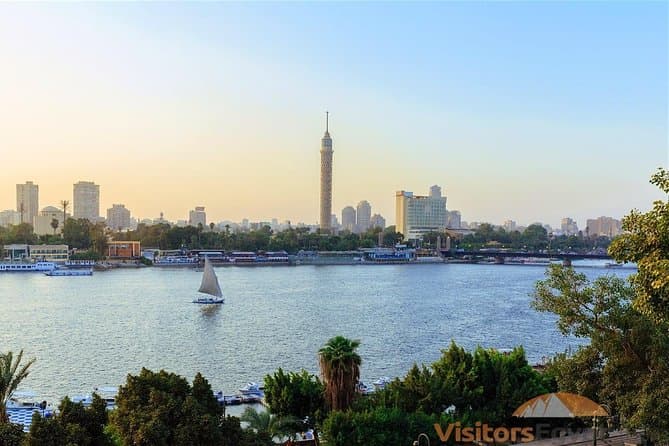 Sunset Felucca boat On The Nile in Cairo