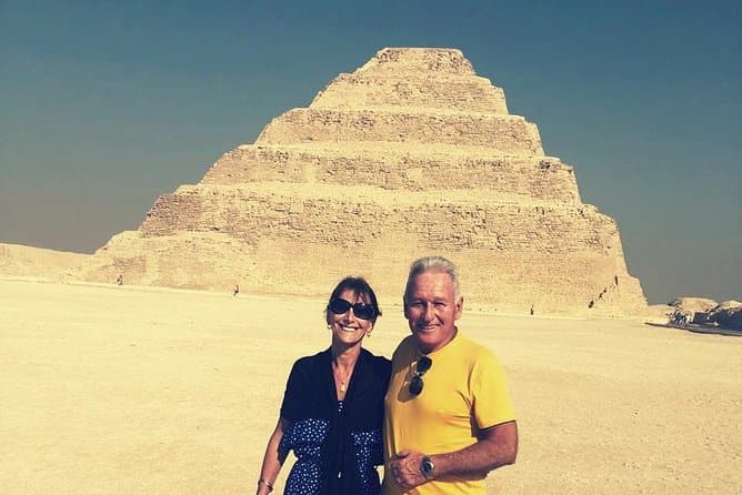 Private Day Tour at The Great Pyramids of Giza & Sakkara Pyramid & Memphis City