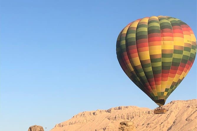 Enjoy the fabulous hot air balloon over luxor sky
