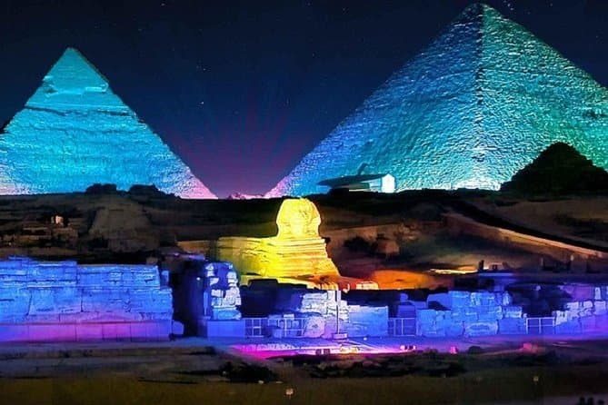Giza Pyramids Sound and Light Show From Cairo- Evening Tour