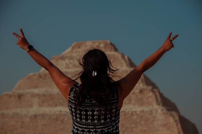 Tour to Giza pyramids Memphis Sakkara and Felucca on the Nile