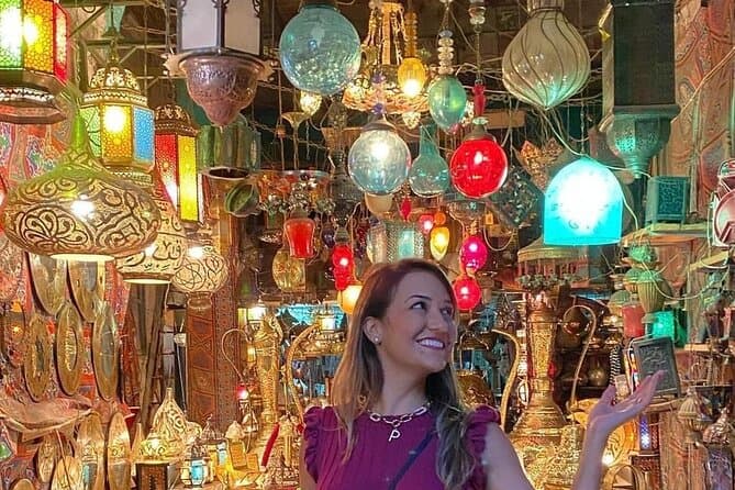 Day trip to Giza Pyramids Old Egyptian Museum & Bazaar