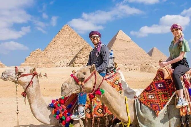 Todo en 1 pirámides de Giza, dentro de la pirámide, esfinge, paseo en camello, almuerzo