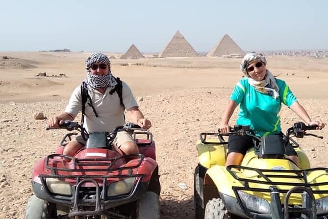 Quad bike around Giza Pyramids around Giza pyramids