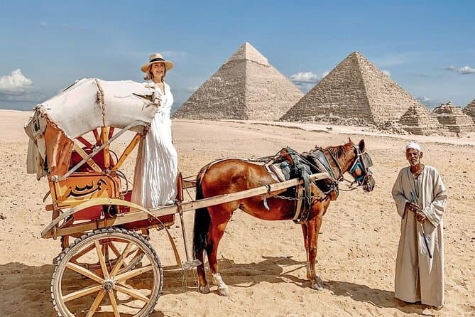 Day Tour Giza Pyramids And Horse Carriage Ride With Panoramic View