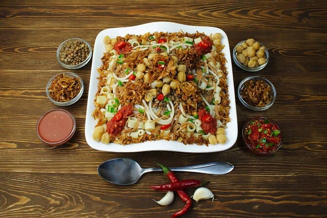 Private Cairo food tour &Great Food(Falafel, Shawarma& Koshari)