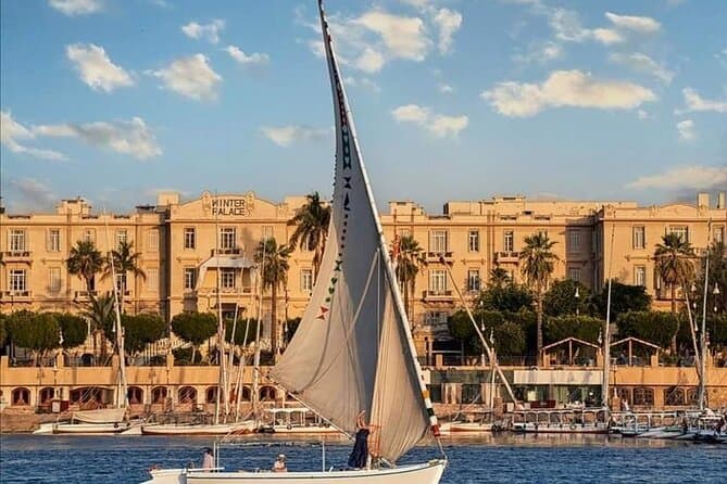 Amazing Sunset sailing by Felucca in Luxor