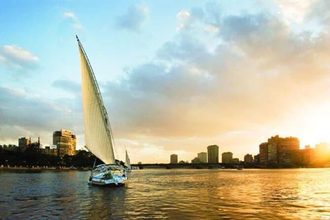 Short Felucca Boat on the Nile in Cairo