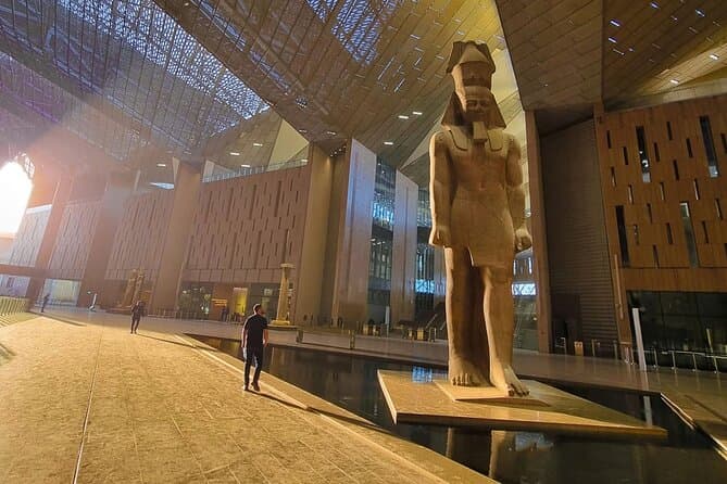 The Grand Egyptian Museum, Pyramids, King Tut, Solar boat & Lunch