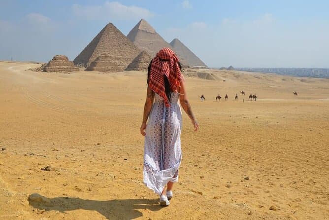 Guided Tour to Giza Pyramids, Coptic Cairo & Sultan Hassan Mosque