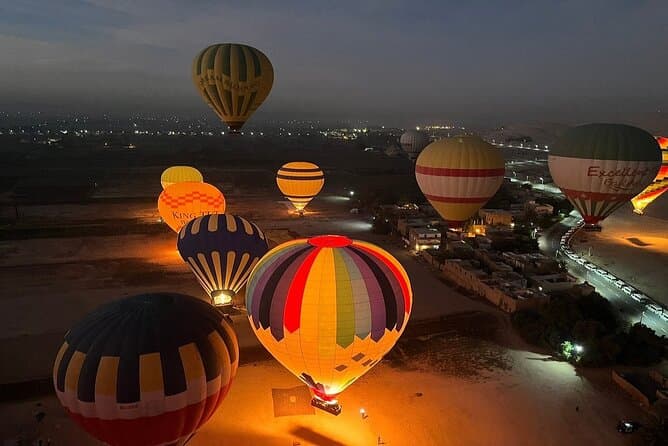 Hot air balloon ride in Luxor with hotel delivery service
