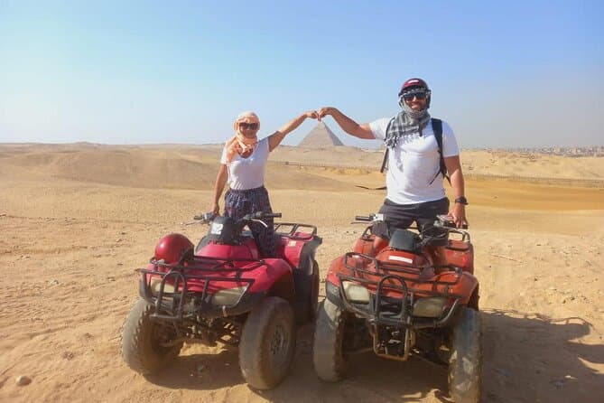 Quad Bike Around Giza Pyramids Sahara from Cairo Giza Hotel