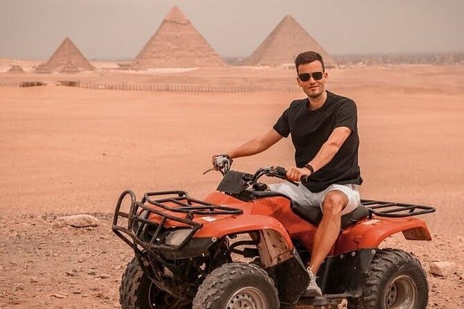 1 Hour ATV Quad Bike Private Tour Around Giza Pyramids