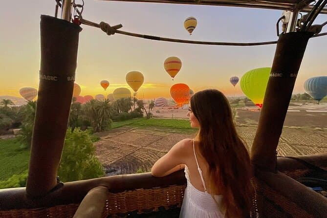 Privé Luxor en Medinet Haboe met heteluchtballon vanuit Hurghada