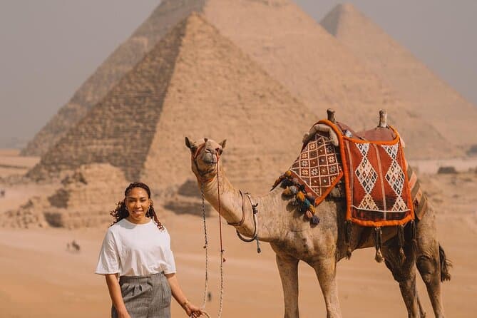 Cairo Layover Giza pyramids tour and sphinx with camel ride and lunch
