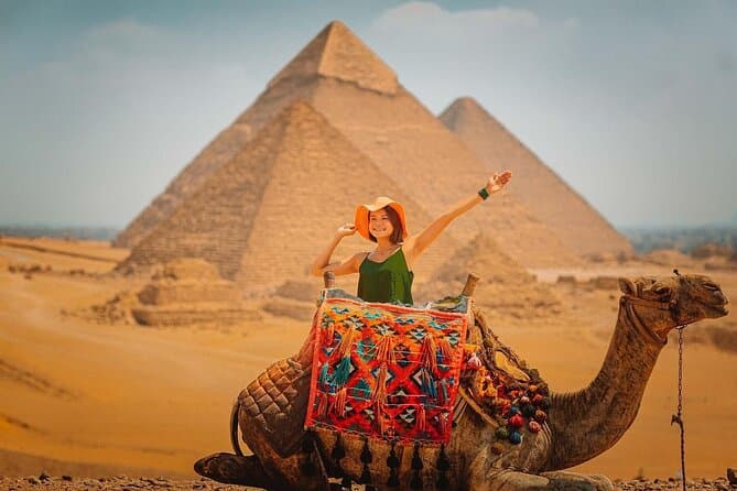 8-Hour Private Tour Giza Pyramids, Egyptian Museum ,Camel & Lunch