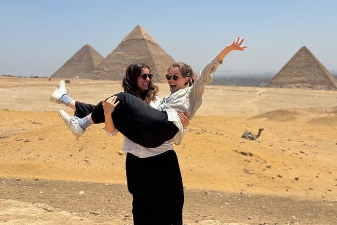 Grand Egyptian Museum and Giza pyramids with a Female Tourguide