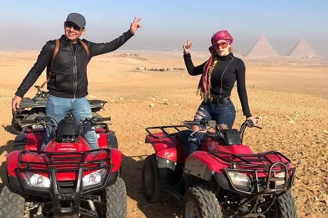 Quad Bike ATV ride around Giza Pyramids Sahara