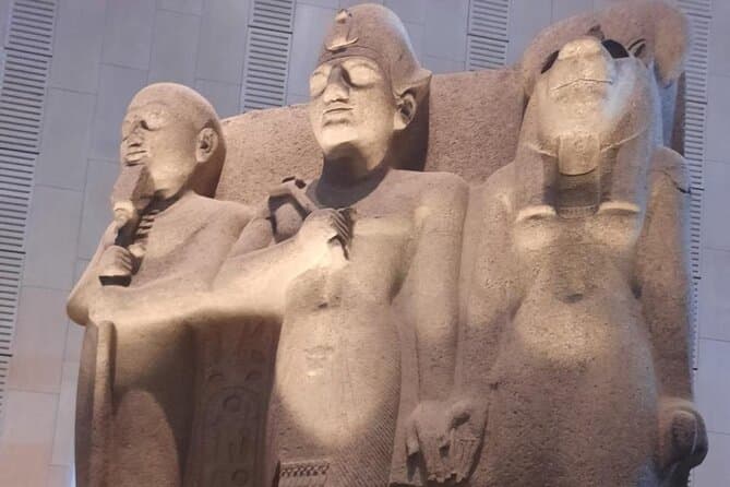 Grand Egyptian Museum and Nine Pyramids of Giza and Bazaar
