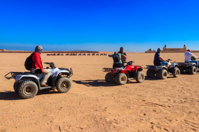 Quad bike and jeep safari through the desert