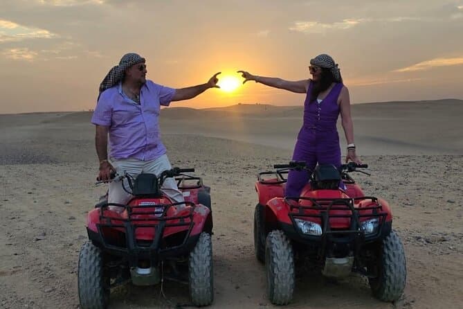 Giza Pyramids, Sphinx,Camel Ride,ATV Fun, shopping,Sunset Dinner