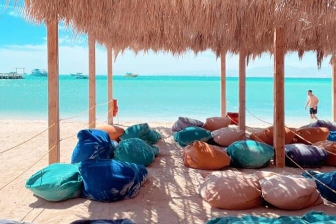 3 islands boat day in Hurghada( magawish, amwaj, white island ).