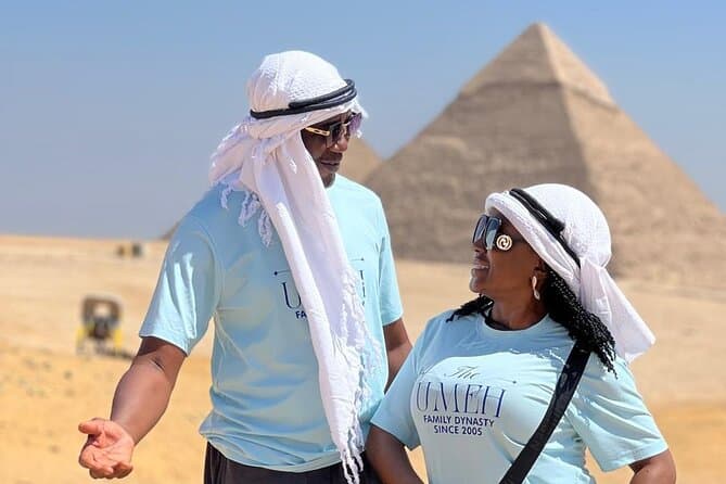 Full-Day Private Tour Giza Pyramids, Saqqara & Memphis Camel Ride